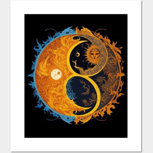 Sun and Moon Posters and Art